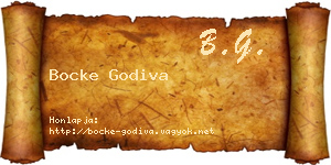 Bocke Godiva névjegykártya